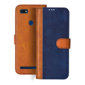 Micromax Yu Ace flip cover | 5014 flip cover | Blue, Brown Design
