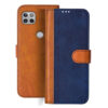 Moto G 5G flip cover | Moto G 5G flip cover | Blue, Brown Design