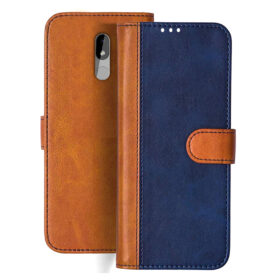 Nokia 3.2 flip cover | TA-1156 flip cover | Blue, Brown Design