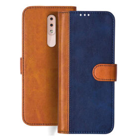 Nokia 4.2 flip cover | TA-1184 flip cover | Blue, Brown Design