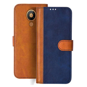 Nokia 5.3 flip cover | TA-1234 flip cover | Blue, Brown Design
