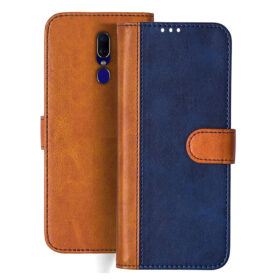OPPO F11 flip cover | CPH1911 flip cover | Blue, Brown Design