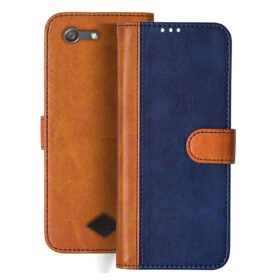 Oppo Neo 5 flip cover | 1201 flip cover | Blue, Brown Design