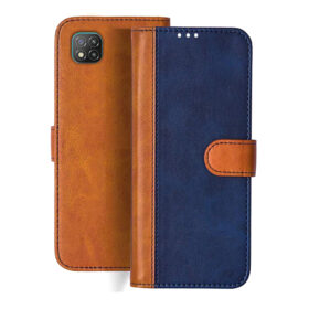 Poco C3 flip cover | M2006C3MII flip cover | Blue, Brown Design
