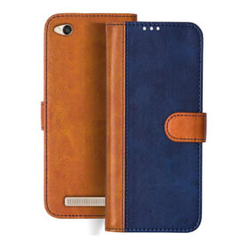 Redmi 4A flip cover | 2016117 flip cover | Blue, Brown Design