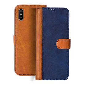 Redmi 9i Sport flip cover | 9i Sport flip cover | Blue, Brown Design