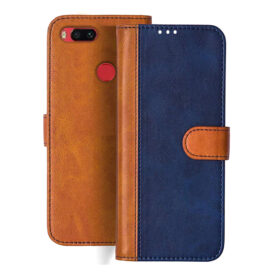 Redmi A1 flip cover | 220733SI flip cover | Blue, Brown Design