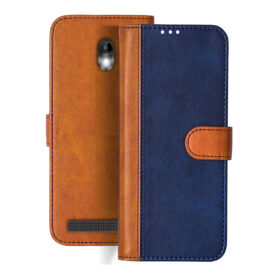 Swipe Konnect Grand flip cover | Konnect Grand flip cover | Blue, Brown Design