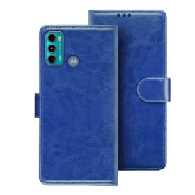 Moto G40 flip cover | Moto PANV0001IN flip cover | Blue