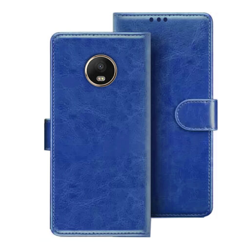 Moto G5s flip cover | Moto XT1793 flip cover | Blue