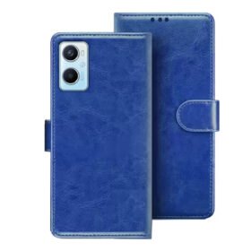 Oppo A76 flip cover | Oppo CPH2375 flip cover | Blue