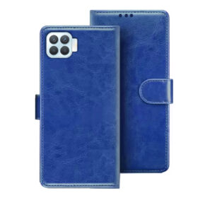 Oppo F17 Pro flip cover | Oppo CPH2119 flip cover | Blue