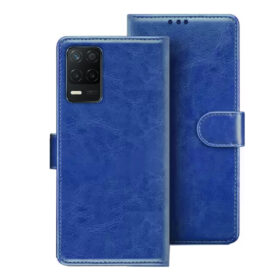 Realme 8 flip cover | Realme RMX3085 flip cover | Blue