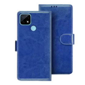 Realme C21 flip cover | Realme RMX3201 flip cover | Blue