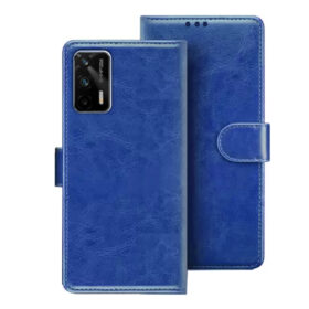 Realme GT flip cover | Realme RMX2202 flip cover | Blue