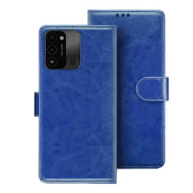 Tecno Spark 8C flip cover | Tecno KG5k flip cover | Blue