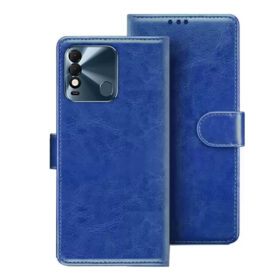 Tecno Spark 8T flip cover | Tecno KG6P flip cover | Blue