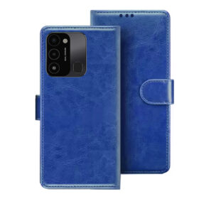 Tecno Spark 9 flip cover | Tecno KG5P flip cover | Blue