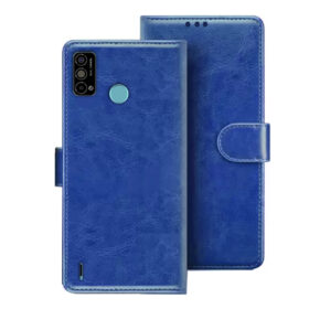 Tecno Spark Go 2021 flip cover | Tecno KE5 flip cover | Blue