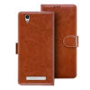 Gionee F103 flip cover | F103 flip cover | Brown