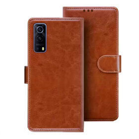 IQOO Z3 5G flip cover | i2011 flip cover | Brown