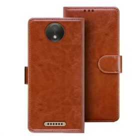 Moto C flip cover | C flip cover | Moto C | Brown