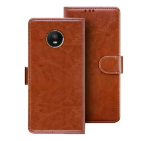 Moto E4 flip cover | Moto XT1766 flip cover | XT1763 | Brown