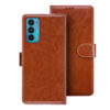 Moto Edge 20 flip cover | Moto PAR00010IN flip cover | Brown