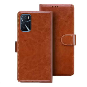 Oppo A16s flip cover | Oppo CPH2271 flip cover | Brown