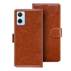 Oppo A96 flip cover | Oppo CPH2333 flip cover | Brown