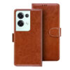 Oppo Reno 8 flip cover | Oppo CPH2359 flip cover | Brown