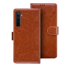 Realme 6 Pro flip cover | Realme RMX2061 flip cover | Brown