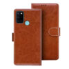 Realme C17 flip cover | Realme RMX2101 flip cover | Brown
