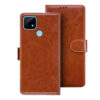 Realme C21 flip cover | Realme RMX3201 flip cover | Brown
