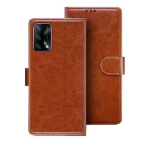 Oppo F19 flip cover | Oppo CPH2219 flip cover | CHP2219 | Brown