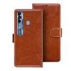 Tecno Spark 7 Pro flip cover | Tecno KF8 flip cover | Brown