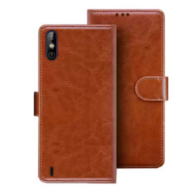 Tecno Spark Go flip cover | Tecno KC1 flip cover | Brown
