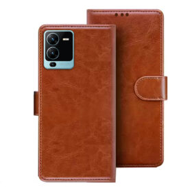 VIVO V25 Pro flip cover | Vivo V2158 flip cover | Brown
