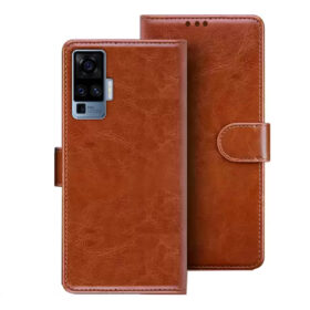 VIVO X50 Pro flip cover | Vivo 2006 flip cover | Brown