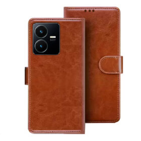 VIVO Y22 flip cover | Vivo V2207 flip cover | Brown