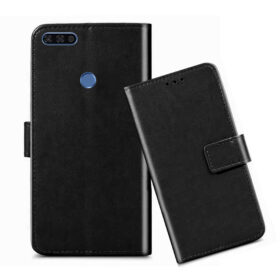 Honor 7C flip cover / LND-AL30 flip cover / LND-AL40 flip cover / Black