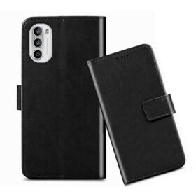 Moto G52 flip cover / Moto G52 flip cover / PAU70011IN flip cover / Black