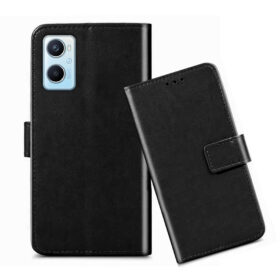 OPPO A76 flip cover / CPH2375 flip cover / Black