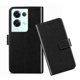Oppo Reno 8 flip cover / Oppo CPH2359 flip cover / Black