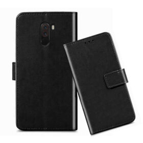 Poco F1 flip cover / MZB6710IN flip cover / M1805E10A flip cover / Black