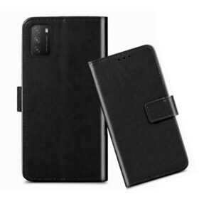 Poco M3 flip cover / M2010J19CG flip cover / MZB087AIN flip cover / Black
