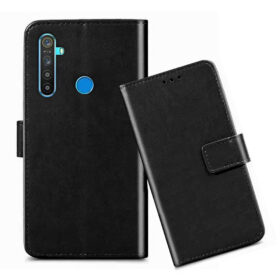 Realme 5 Pro flip cover / RMX1971 flip cover / Black