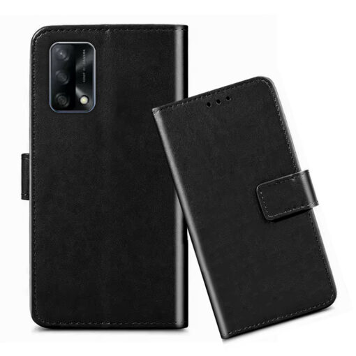 Realme F19 flip cover / CPH2219 flip cover / CHP2219 flip cover / Black