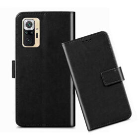 Redmi Note 10 Pro max flip cover / M2101K6I flip cover / MZB08LWIN flip cover / Black