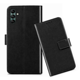 Samsung A04s flip cover / SM-A047F flip cover / Black